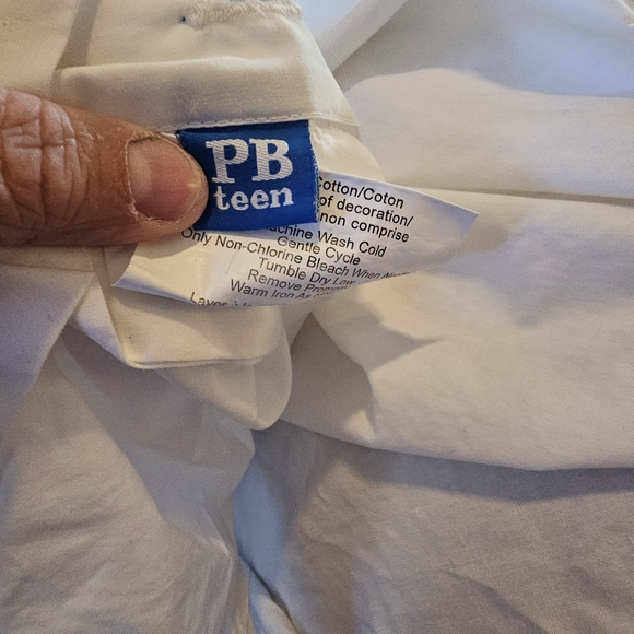 Pottery Barn Teen White Queen Duvet Cover with Colorful Trim - Picture 5 of 8